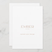 Ember Papier 5x7カスタム招待状デザインのアップロード 招待状 (正面/裏面)