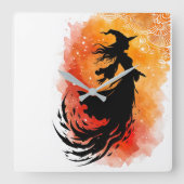 Ember Shadow-No文字 スクエア壁時計 (正面)