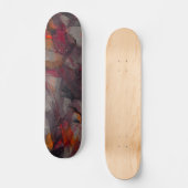 Ember Smoke Grunge Abstract Skateboard スケートボード (正面)