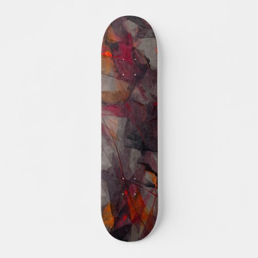 Ember Smoke Grunge Abstract Skateboard スケートボード (正面)