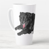 Ember-Tongue Calm for Leafy Mornings カフェラテマグ (左アングル)