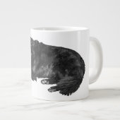 Ember-Tongue Calm for Leafy Mornings ジャンボコーヒーマグカップ (正面右)