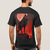 Ember Wolf：黒い砂漠の守護者 Tシャツ (裏面)