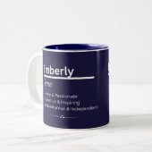 Emberly オリジナルネーム コーヒーマグ ツートーンマグカップ (正面左)