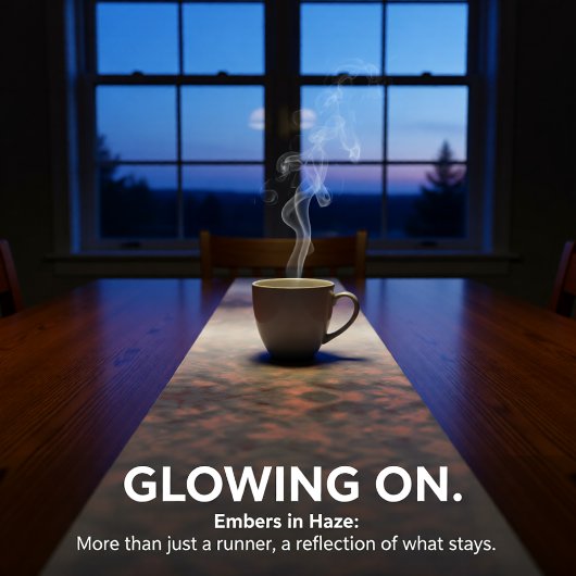 Embers in Haze ロングテーブルランナー