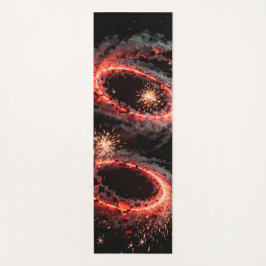 Embers swirled through the air fiery crimson  ヨガマット