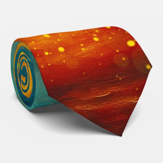 Emberwake Horizon Abstract ネクタイ (ロール)