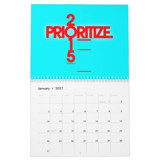 Embiggenの2015年のカレンダー カレンダー (1月 2027)