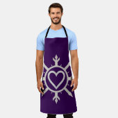 "Emblem of Love" All-Over Print Apron エプロン (着用した状態)