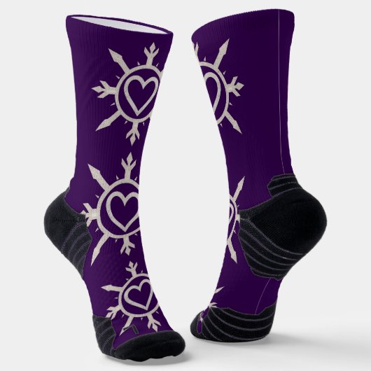 "Emblem of Love" Crew Socks ソックス (傾斜あり)