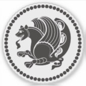 Emblem of the Sasanian Empire (Simurgh), Iran シール (正面)