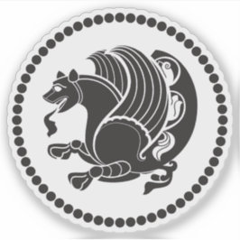 Emblem of the Sasanian Empire (Simurgh), Iran シール