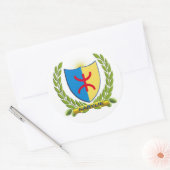 embleme kabylie 2010 ラウンドシール (封筒)