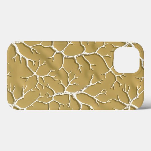 Embossed Khaki Branch iPhone Case Design Case-Mate iPhoneケース (裏面 (横))