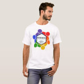 "EMBRACE ALL" ベーシック メンズ Tシャツ (正面フル)