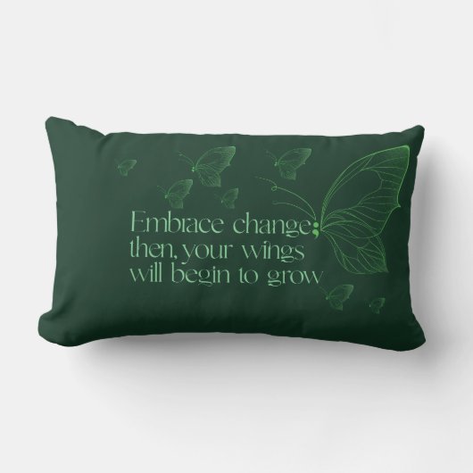 Embrace Change Lumbar Pillow ランバークッション (正面)