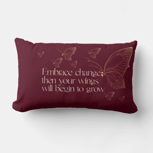 Embrace Change Lumbar Pillow ランバークッション (正面)