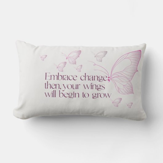 Embrace Change Lumbar Pillow ランバークッション (正面)