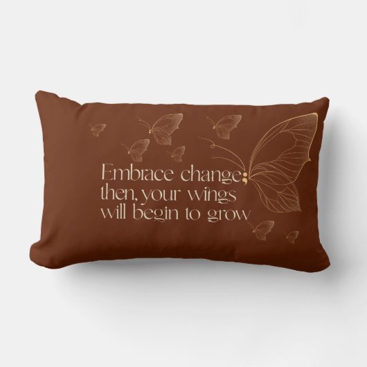 Embrace Change Lumbar Pillow ランバークッション (正面)