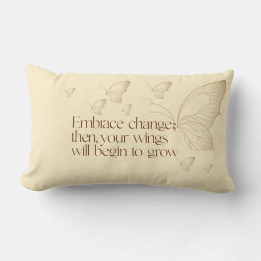 Embrace Change Lumbar Pillow ランバークッション (正面)