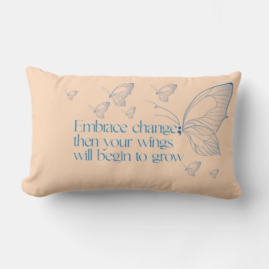 Embrace Change Lumbar Pillow ランバークッション (正面)