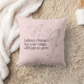 Embrace Change Throw Pillow クッション (ブランケット)