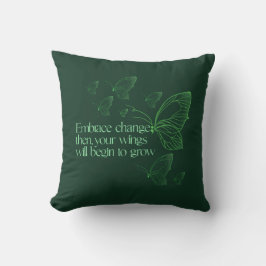 Embrace Change Throw Pillow クッション