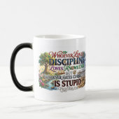 Embrace Correction Gain Wisdom Reject Stay Foolish モーフィングマグカップ (左)