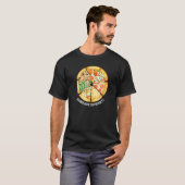Embrace Diversity Delicious Pizza Slices I Love Ca Tシャツ (正面フル)
