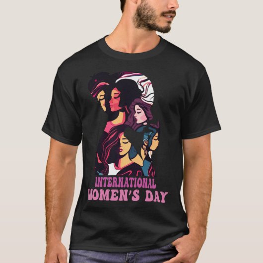 Embrace Equity International Womens Day 2023 For W Tシャツ (正面)