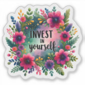 Embrace Growth With Floral Art シール (正面)