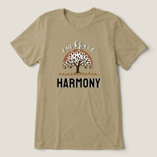 Embrace Harmony Abstract Tree  トライブレンドＴシャツ