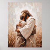 Embrace Him, Christian Art, Jesus Hugging Man, Jes ポスター (正面)