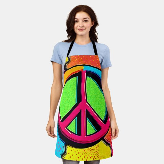 Embrace Inner Peace & Joy エプロン (着用した状態)