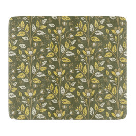 Embrace Nature with Elegant Floral Patterns カッティングボード