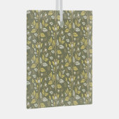 Embrace Nature with Elegant Floral Patterns ガラスオーナメント (正面右)