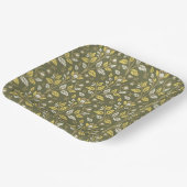 Embrace Nature with Elegant Floral Patterns ペーパープレート (傾斜あり)