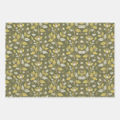 Embrace Nature with Elegant Floral Patterns ラッピングペーパーシート (正面2)