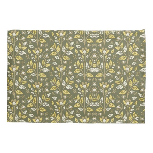 Embrace Nature with Elegant Floral Patterns 枕カバー (裏面-左)