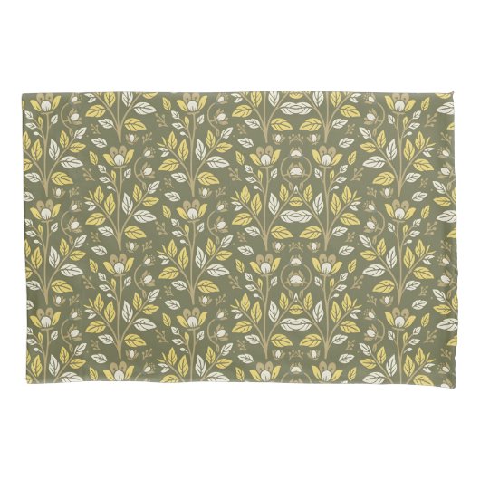 Embrace Nature with Elegant Floral Patterns 枕カバー (正面左)