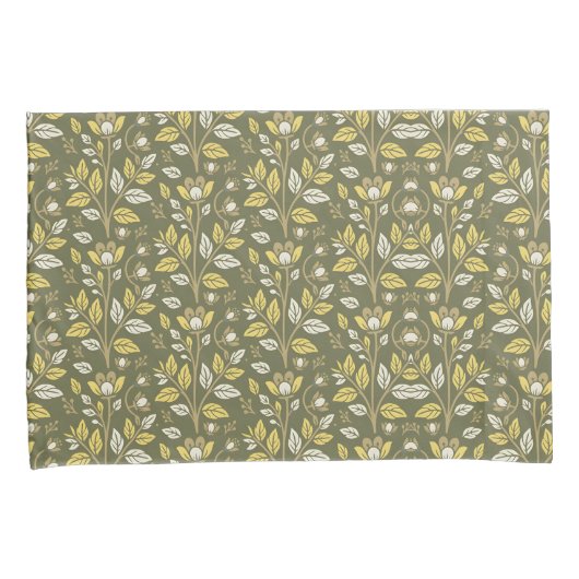 Embrace Nature with Elegant Floral Patterns 枕カバー (正面右)