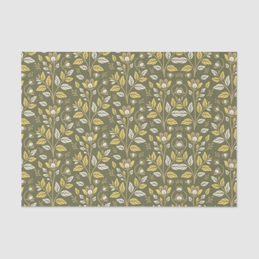 Embrace Nature with Elegant Floral Patterns 薄葉紙 (正面)