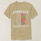 Embrace Neurodiversity ADHD Autism Awareness Premi Tシャツ (デザイン正面)
