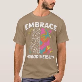 Embrace Neurodiversity ADHD Autism Awareness Premi Tシャツ