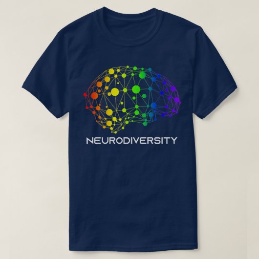 Embrace Neurodiversity Autism ADHD ASD Brain Srews Tシャツ (デザイン正面)