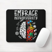 Embrace Neurodiversity Autism Awareness ASD Men マウスパッド (マウス)