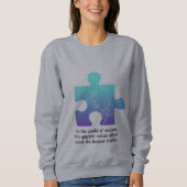Embrace Neurodiversity | Autism Awareness Puzzle スウェットシャツ (正面)