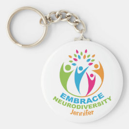 Embrace Neurodiversity Autism Spectrum Colorful キーホルダー