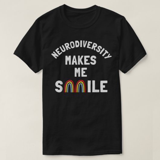 Embrace Neurodiversity Brain ADHD Autism Awareness Tシャツ (デザイン正面)