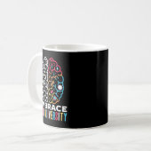 Embrace Neurodiversity Design for a Autism Awarene コーヒーマグカップ (正面左)